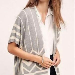 Anthropologie La Fee Verte Hudsen Grey Cardigan